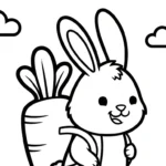 coloriage Pâques à imprimer pour enfant de 4 ans