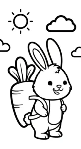 coloriage Pâques à imprimer pour enfant de 4 ans