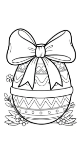 coloriage Pâques à imprimer kawaii