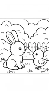 coloriage Pâques à imprimer a4