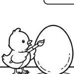 coloriage Pâques pour enfant à imprimer
