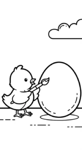 coloriage Pâques pour enfant à imprimer