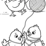 coloriage Pâques de pour enfants