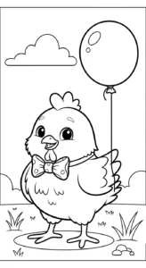 image de coloriage Pâques pour enfant