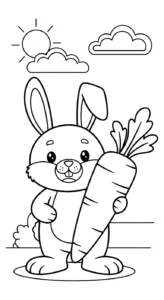 coloriage Pâques pour enfant