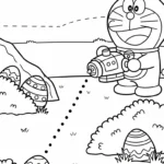 image de coloriage Pâques pour enfant