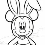coloriage Pâques à imprimer pour enfant de 3 ans