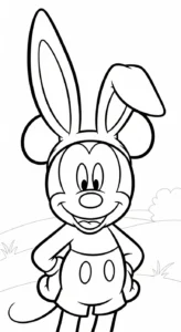 coloriage Pâques à imprimer pour enfant de 3 ans