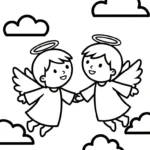 coloriage ange updated a colorier en ligne gratuitement