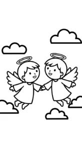 coloriage ange updated a colorier en ligne gratuitement