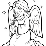 a imprimer coloriage ange updated gratuit