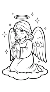a imprimer coloriage ange updated gratuit