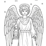 coloriage ange updated gratuit a imprimer