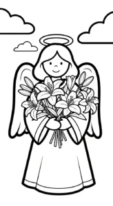 coloriage ange updated pour enfant de 10 ans