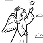 coloriage ange updated à imprimer pour enfants