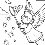 coloriage ange updated à imprimer pdf gratuit