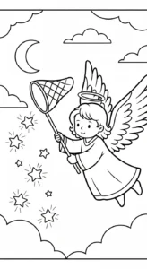 coloriage ange updated à imprimer pdf gratuit