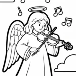 coloriage ange updated a imprimer gratuit