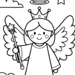 coloriage ange updated pour enfant de 5 ans
