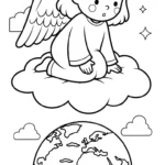 coloriage ange updated pour enfant de 2 ans