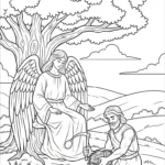 coloriage ange updated pour enfant de 7 ans