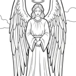 coloriage ange updated pour primaire