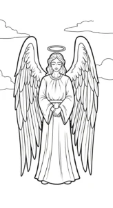 coloriage ange updated pour primaire
