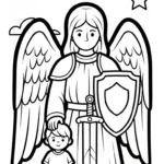 coloriage ange updated pour enfant de à imprimer