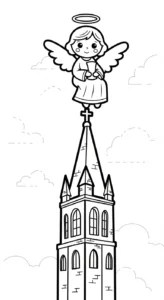 coloriage ange updated à imprimer pour enfant de 4 ans