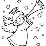 coloriage ange updated gratuit à imprimer