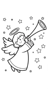coloriage ange updated gratuit à imprimer