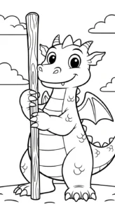 coloriage dragon updated pour enfants a imprimer