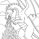 coloriage dragon updated gratuit à imprimer