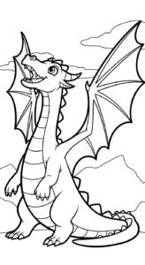imprimer coloriage dragon updated