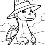 coloriage dragon updated pour enfants à imprimer