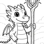 coloriage dragon updated à imprimer gratuit