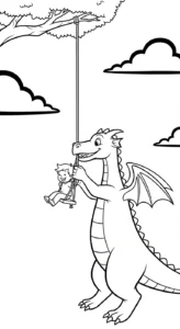 coloriage dragon updated gratuit à imprimer
