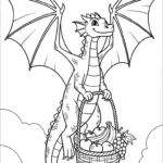 coloriage dragon updated à imprimer pour enfant de 7 ans