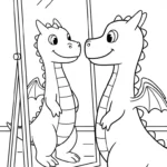 coloriage dragon updated pour enfant à imprimer