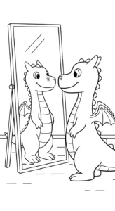 coloriage dragon updated pour enfant à imprimer