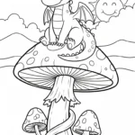 coloriage dragon updated pour enfants à télécharger