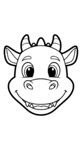 coloriage dragon updated à imprimer pour enfant de 2 ans