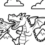 coloriage dragon updated pour enfant de 6 ans