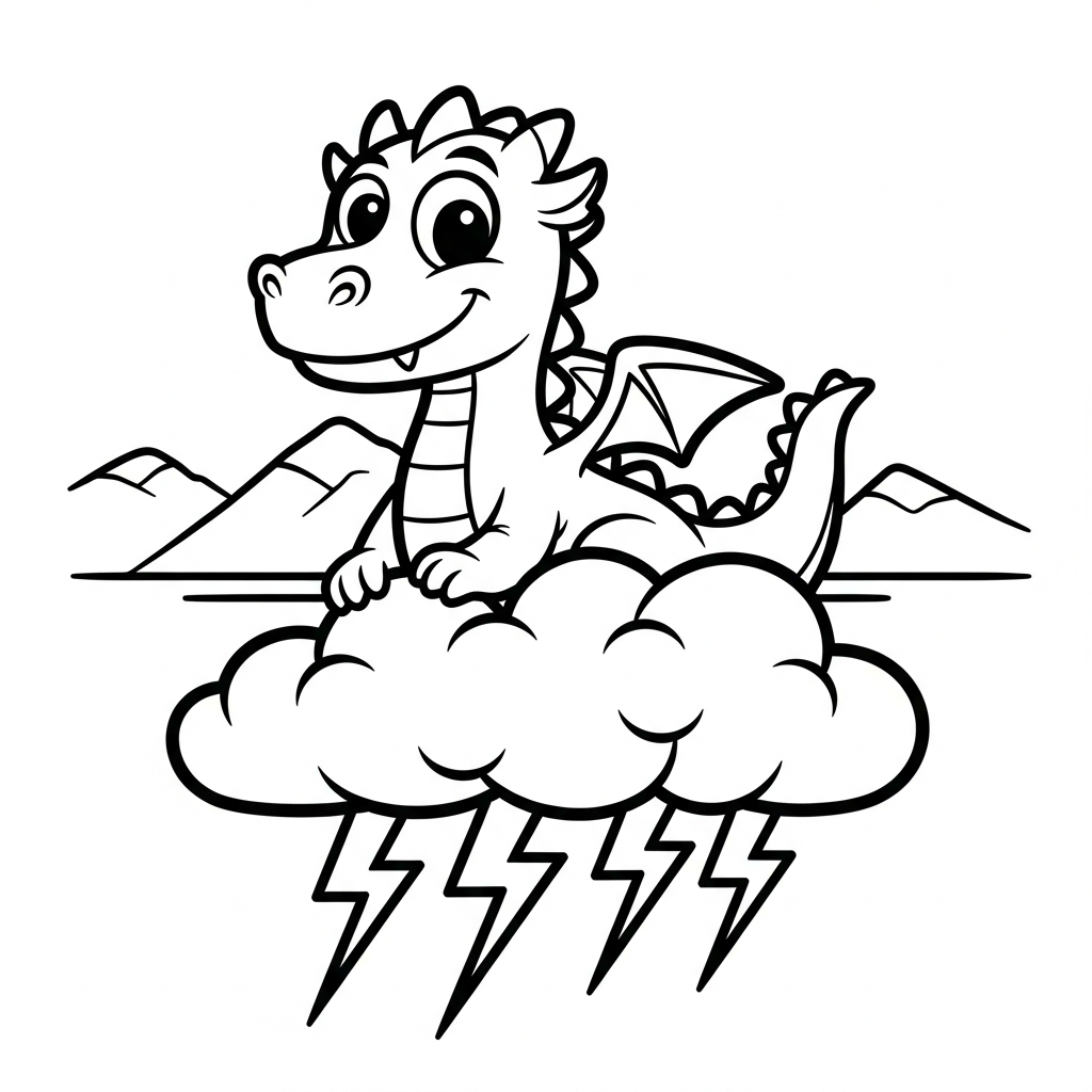 Tranh tô màu Dragon