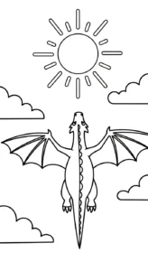 coloriage dragon updated et apprentissage