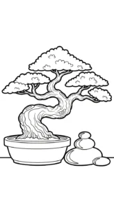 coloriage Bonsaï gratuit a imprimer