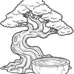 a imprimer coloriage Bonsaï gratuit