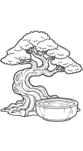 a imprimer coloriage Bonsaï gratuit