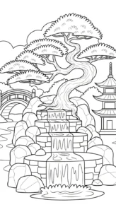 image pour coloriage Bonsaï enfant
