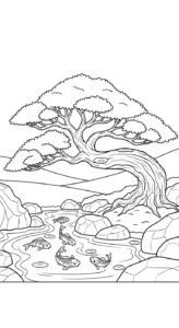 coloriage Bonsaï a colorier en ligne